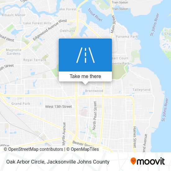 Oak Arbor Circle map