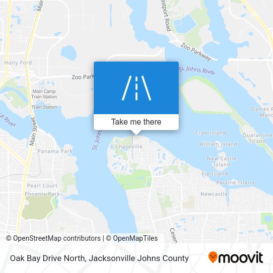 Oak Bay Drive North map
