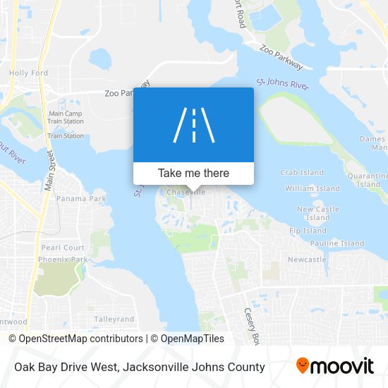 Oak Bay Drive West map