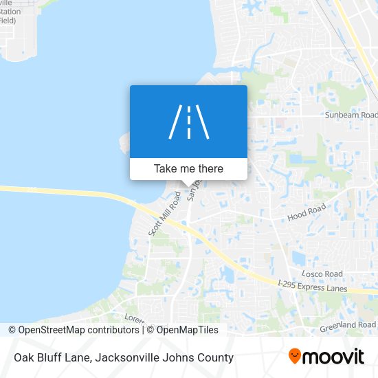 Oak Bluff Lane map