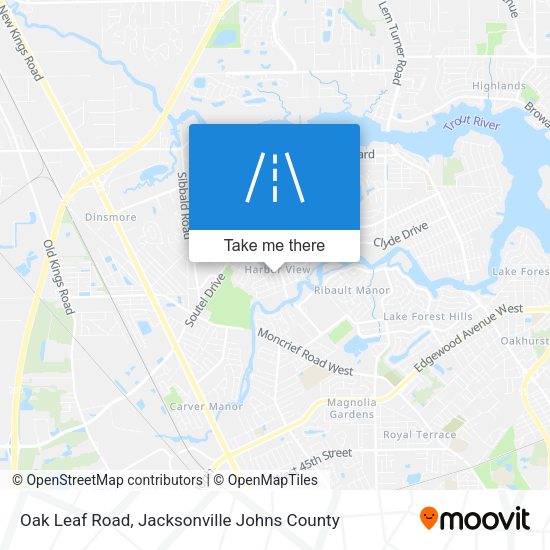 Mapa de Oak Leaf Road