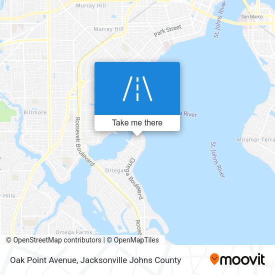Oak Point Avenue map