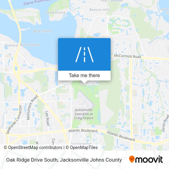 Oak Ridge Drive South map