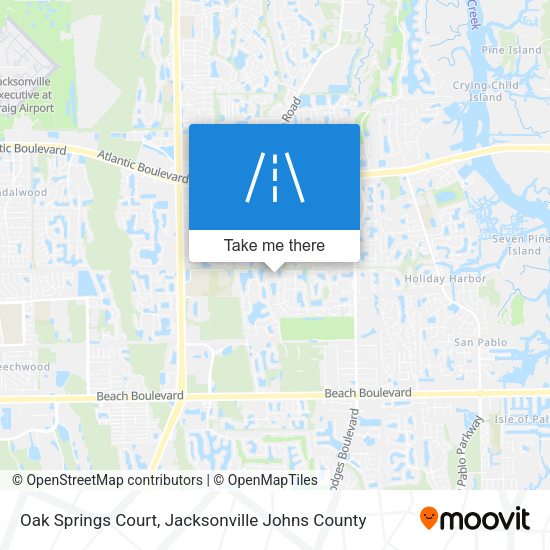 Mapa de Oak Springs Court