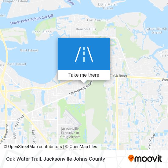 Oak Water Trail map