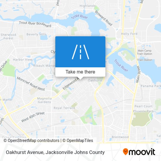 Mapa de Oakhurst Avenue
