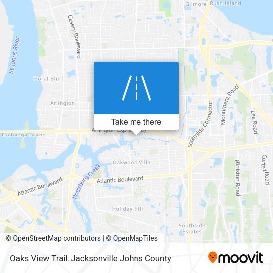 Mapa de Oaks View Trail