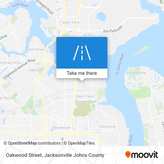 Oakwood Street map