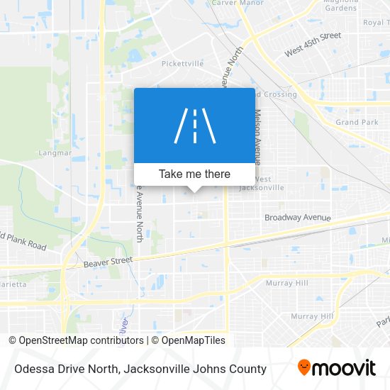 Mapa de Odessa Drive North