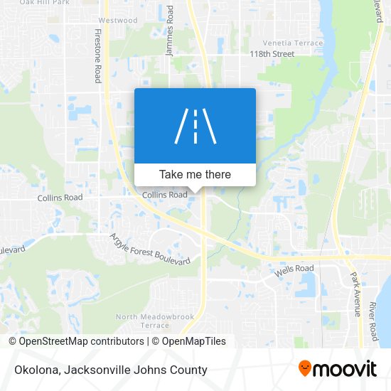 Okolona map