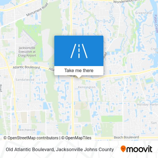 Old Atlantic Boulevard map