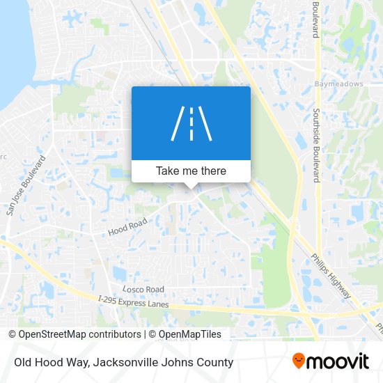 Old Hood Way map