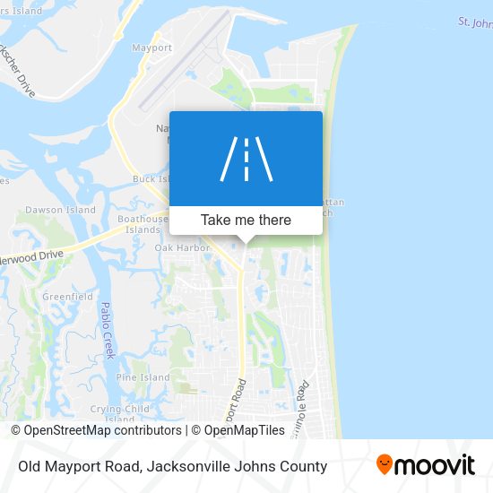 Old Mayport Road map