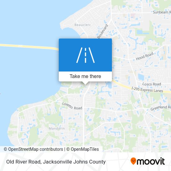 Mapa de Old River Road