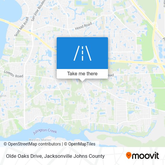 Olde Oaks Drive map