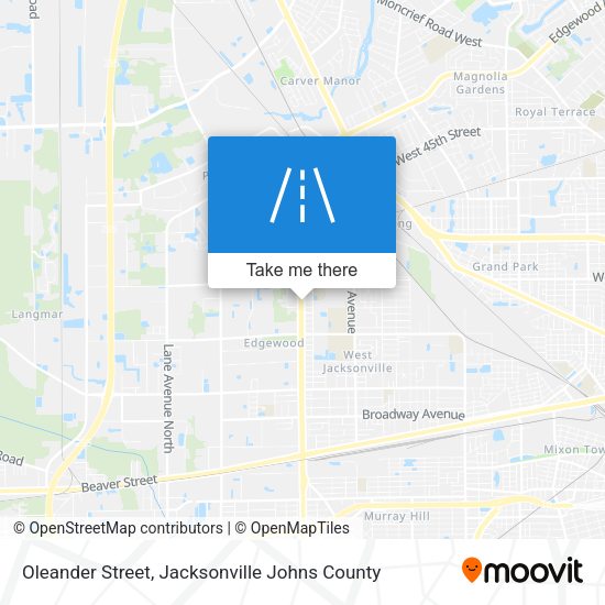 Mapa de Oleander Street