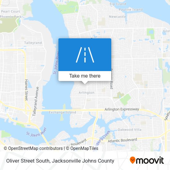 Oliver Street South map