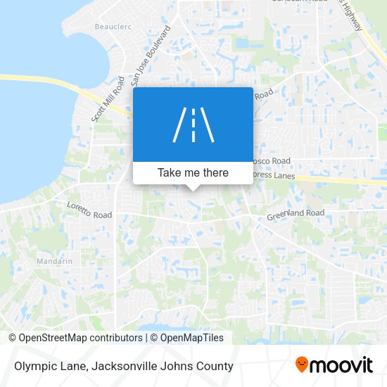 Olympic Lane map
