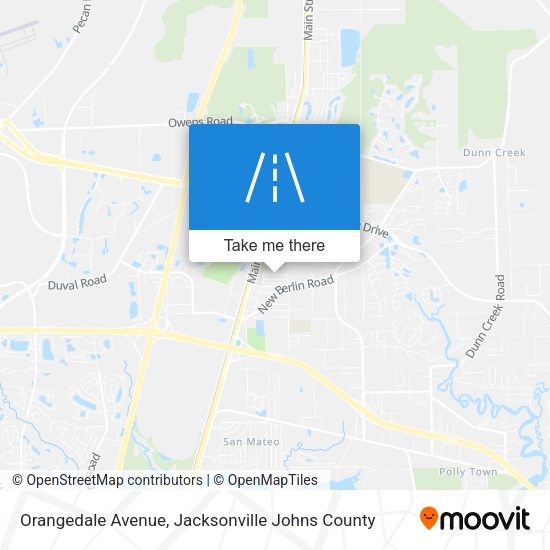 Orangedale Avenue map