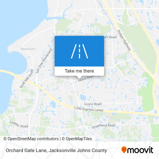 Orchard Gate Lane map