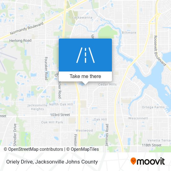 Oriely Drive map