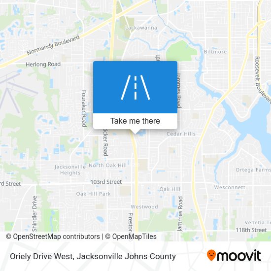 Mapa de Oriely Drive West
