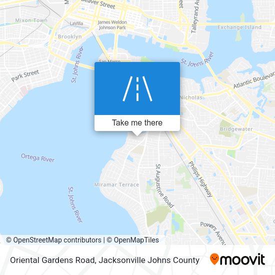 Mapa de Oriental Gardens Road