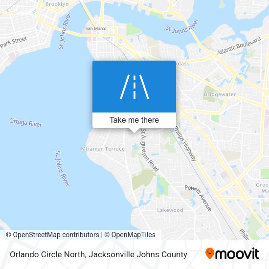 Orlando Circle North map