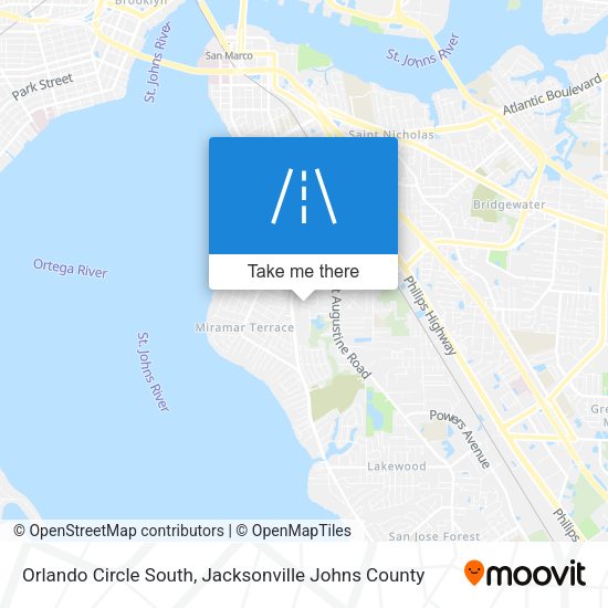 Orlando Circle South map