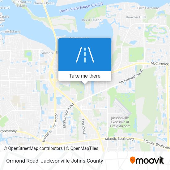 Ormond Road map