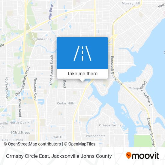 Mapa de Ormsby Circle East