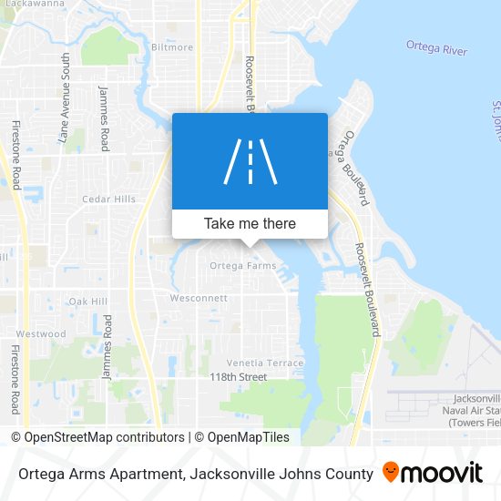 Ortega Arms Apartment map