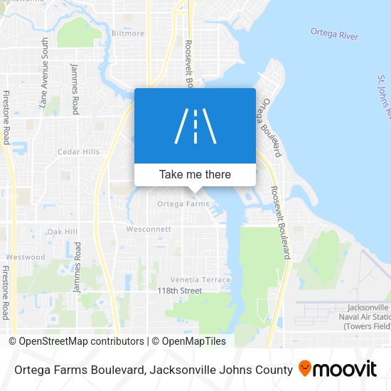 Ortega Farms Boulevard map