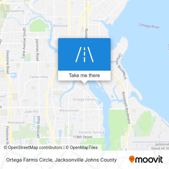 Mapa de Ortega Farms Circle