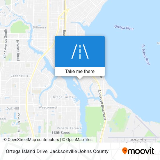 Ortega Island Drive map