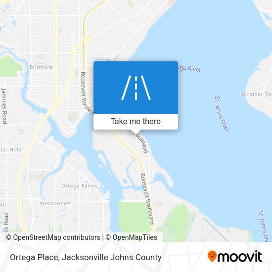 Ortega Place map