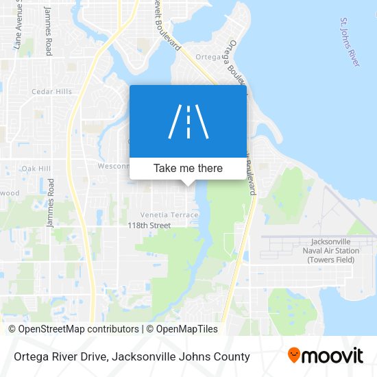 Ortega River Drive map