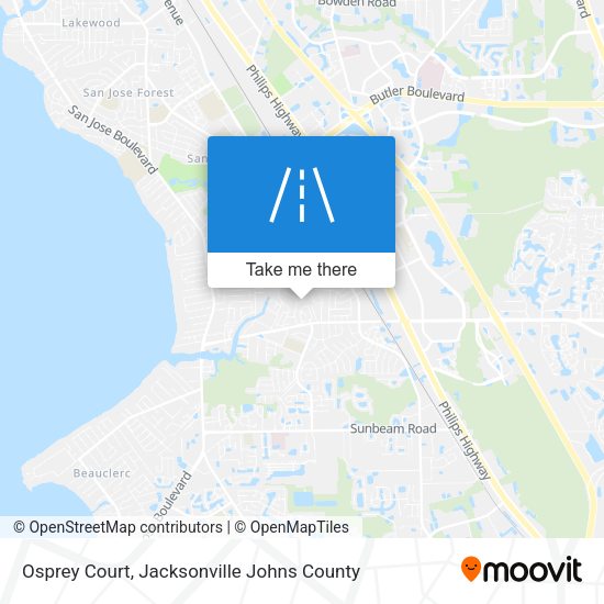Osprey Court map