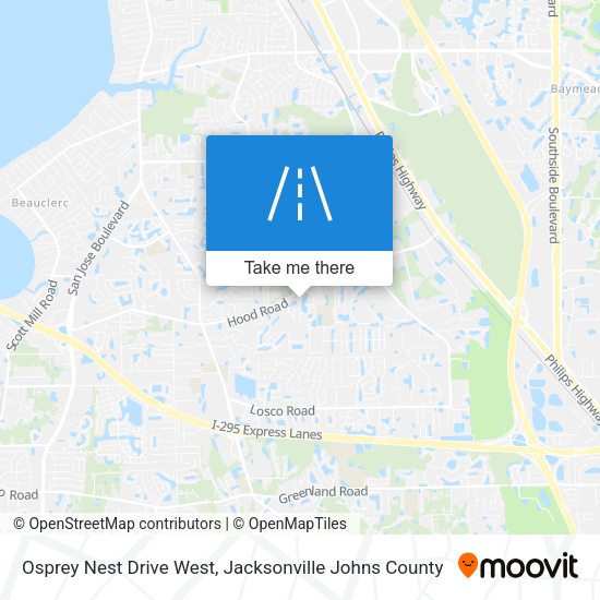 Osprey Nest Drive West map