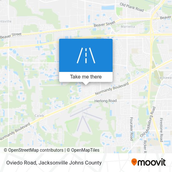 Oviedo Road map