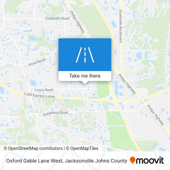 Mapa de Oxford Gable Lane West