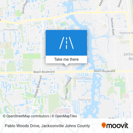 Mapa de Pablo Woods Drive