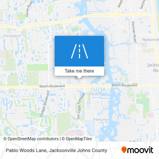 Pablo Woods Lane map