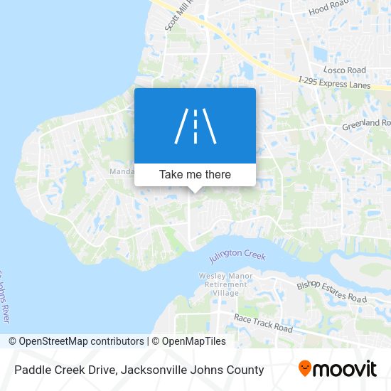 Paddle Creek Drive map
