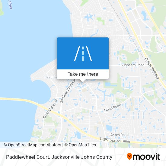 Paddlewheel Court map