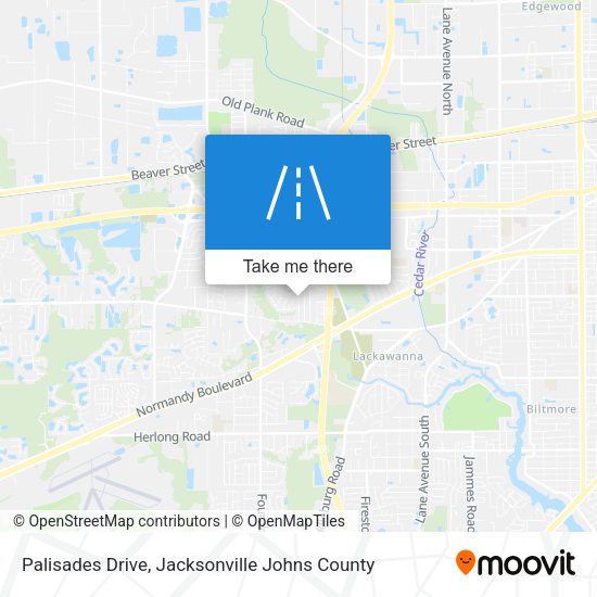 Palisades Drive map