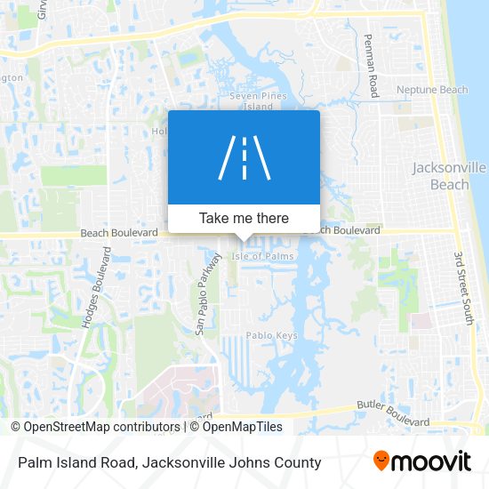 Palm Island Road map