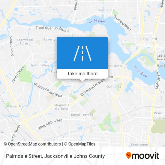 Palmdale Street map