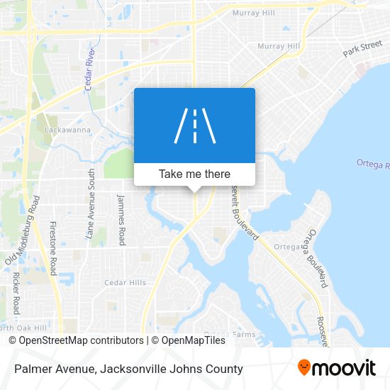 Mapa de Palmer Avenue