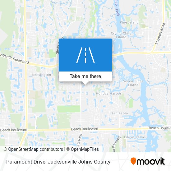 Paramount Drive map